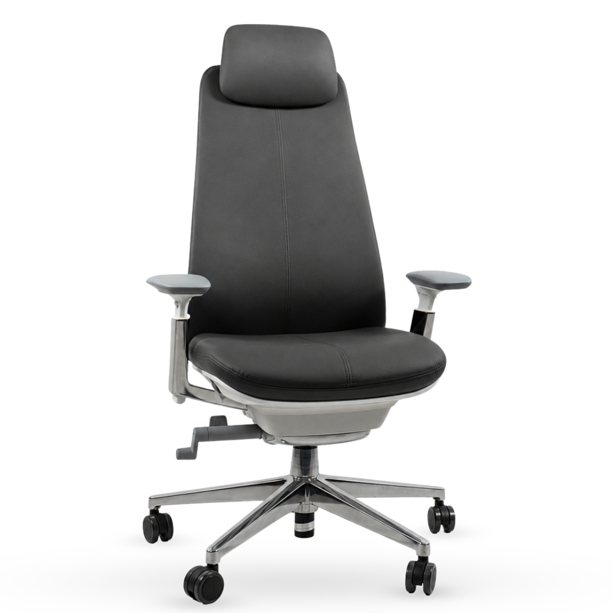 HAWORTH Fern Gaming Bürostuhl | Leder grau | Bis 150 kg