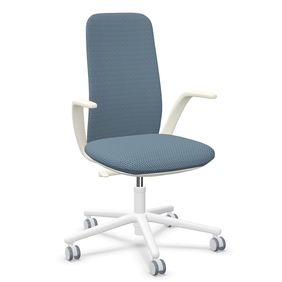 HAWORTH Nia Bürodrehstuhl - Rückenlehne mittelhoch blau