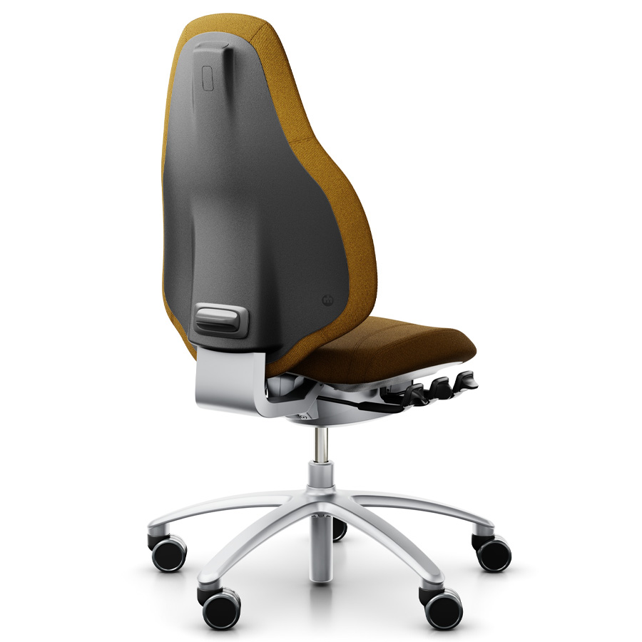 RH Mereo 220 mit hoher Rückenlehne - Stoff capture ocker - Rückansicht