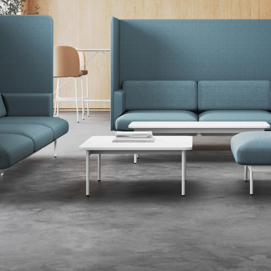 Bejot Fora FR TB65 Beistelltisch Tischplatte W1000 weiß, Gestell weiß