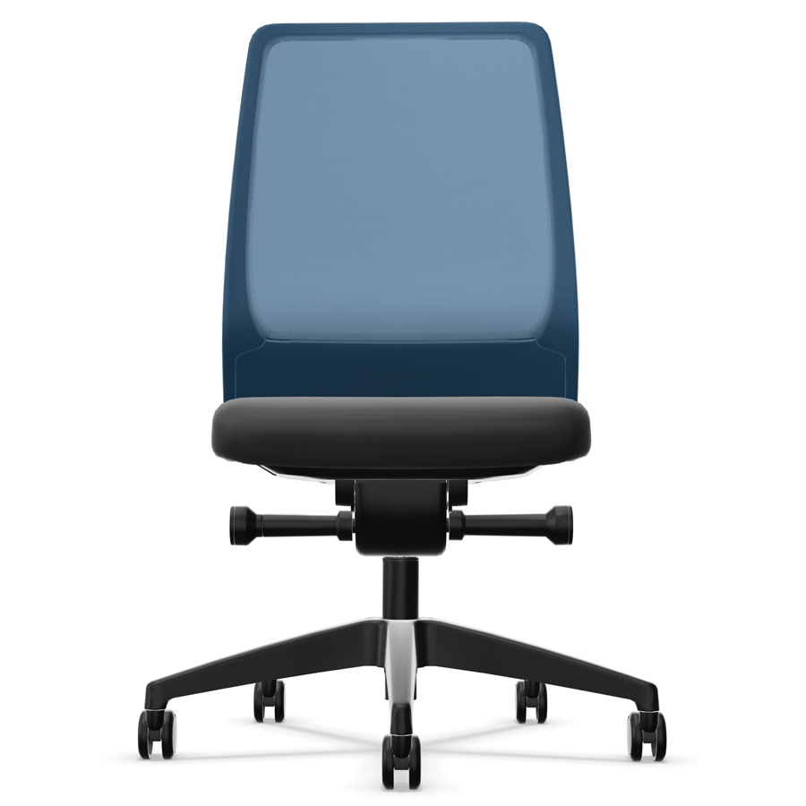 Interstuhl AIMis1 (1S04, 1S046, 1S146) - Frontansicht - Netzrücken blau