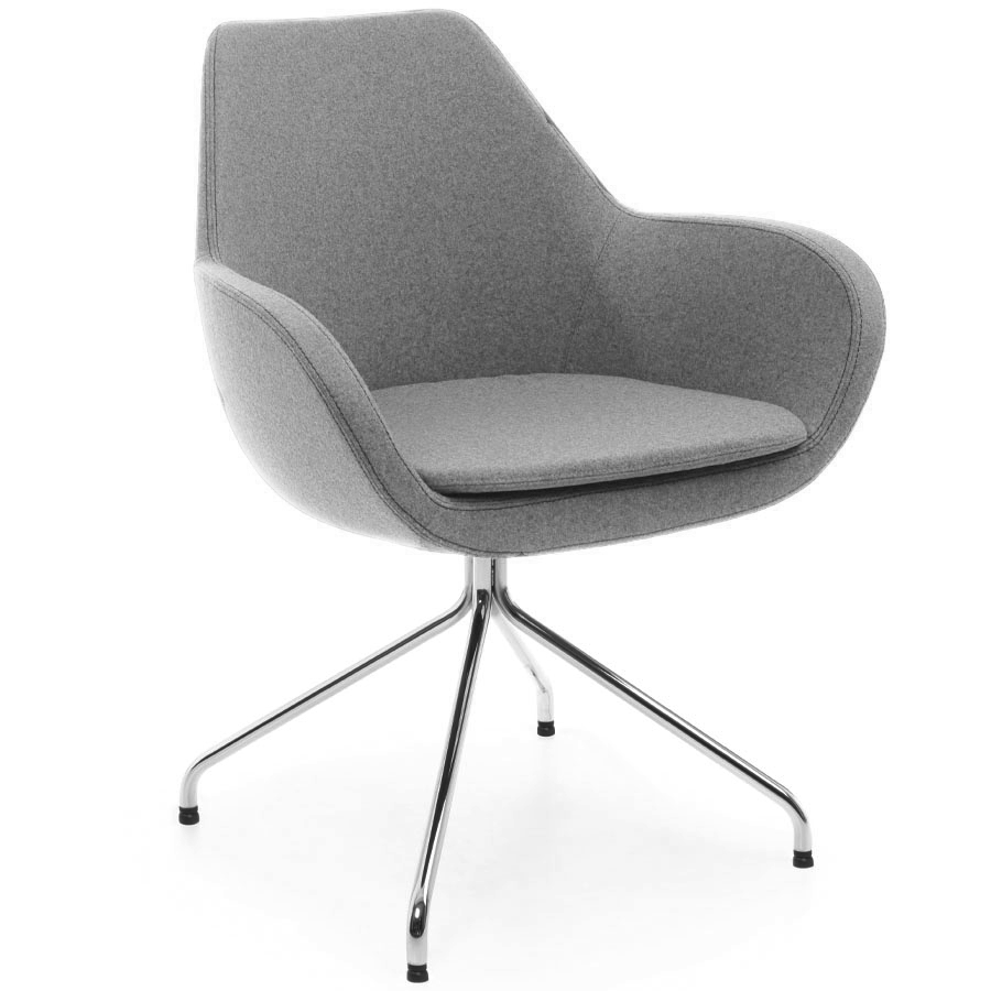 Profim Fan mit Spinnenfuß in Chrom Synergy grau