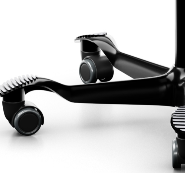 Detail Fußkreuz schwarz