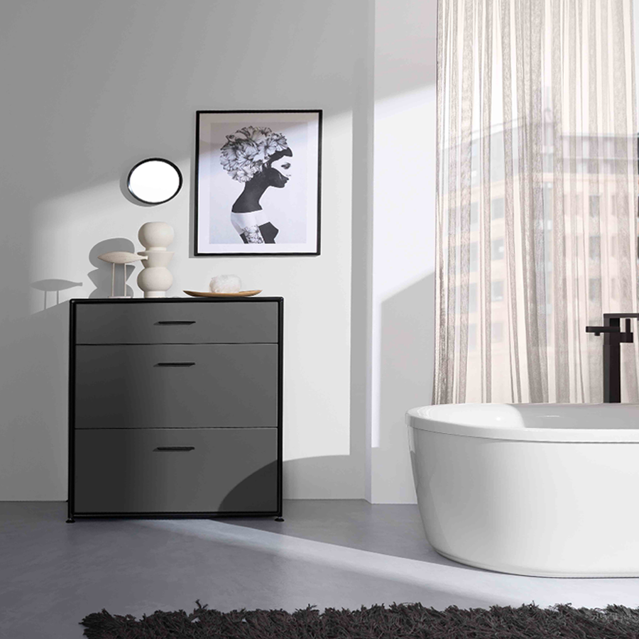 Bosse Highboard basaltgrau | Black Edition