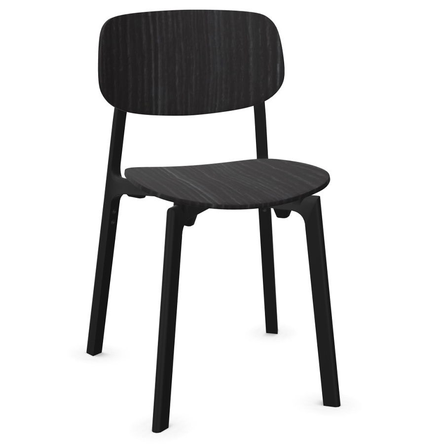 Kristalia COLANDER schwarze Eiche, schwarzes Gestell