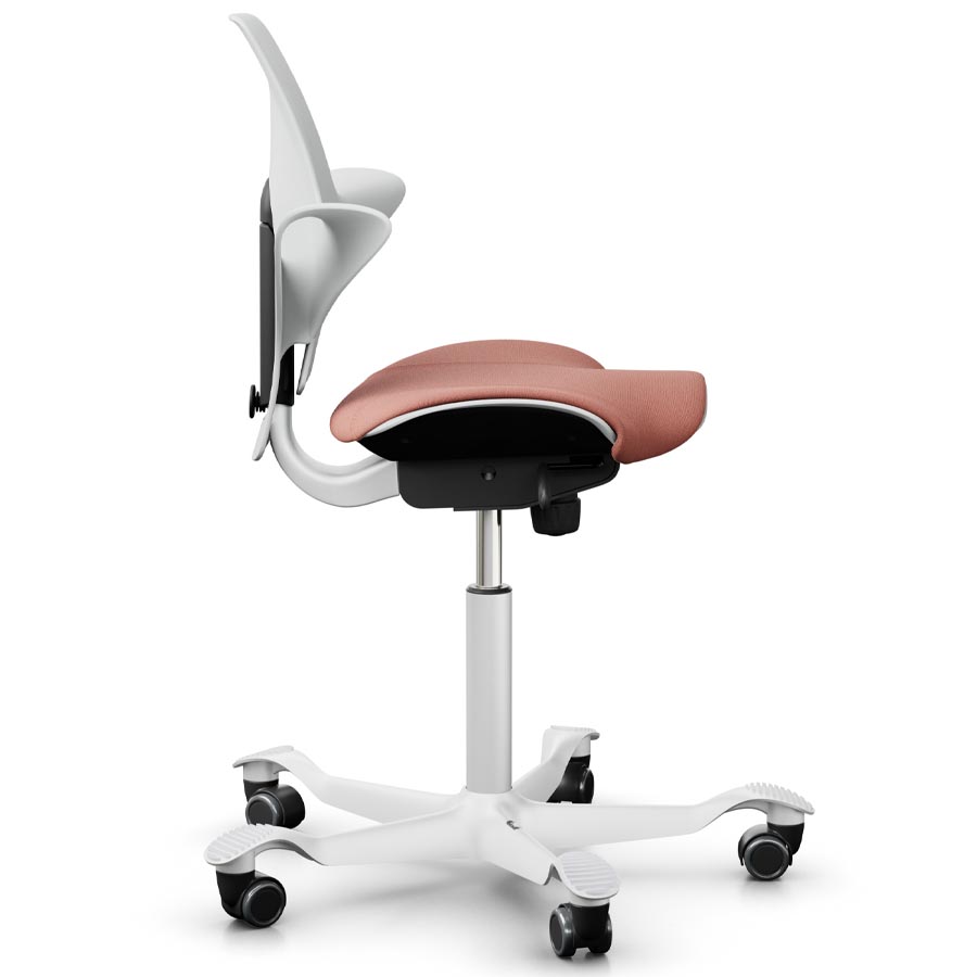 HAG CAPISCO PULS 8020 White Edition mit Stoff Select rosa - Seitenansicht