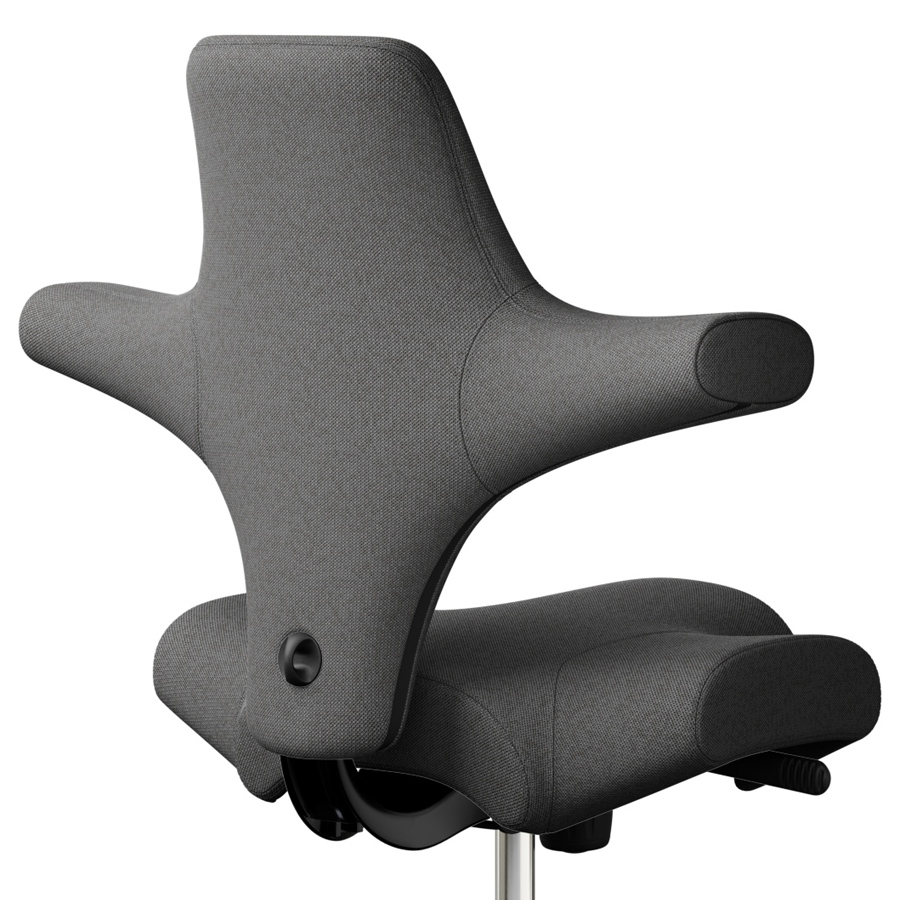 HAG Capisco 8106 | Bezug Capture 4601 dunkelgrau | Gestell schwarz