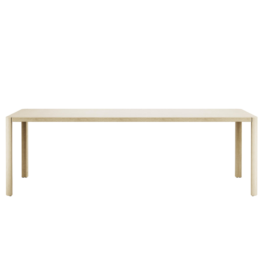 THONET S 1140 Allrounder-Tisch Esszimmer - Eiche aufgehellt - Ausführung 240x100 cm - Seitenansicht