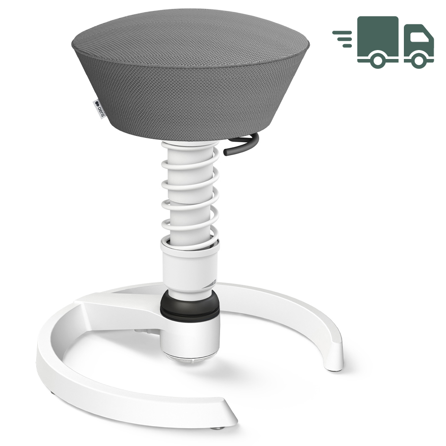 Aeris Swopper AIR mesh grau - Gleiter - Gestell weiß - Standardfeder