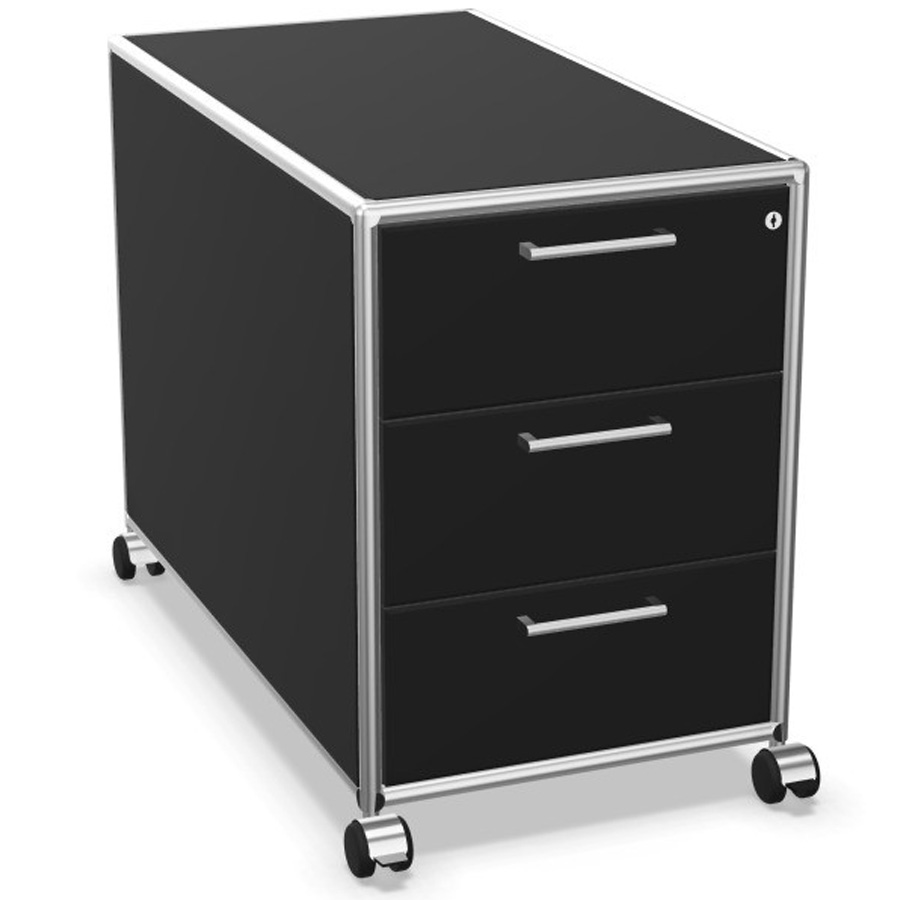 Bosse Rollcontainer 333 schwarz Rahmen chrom - Fast & Easy