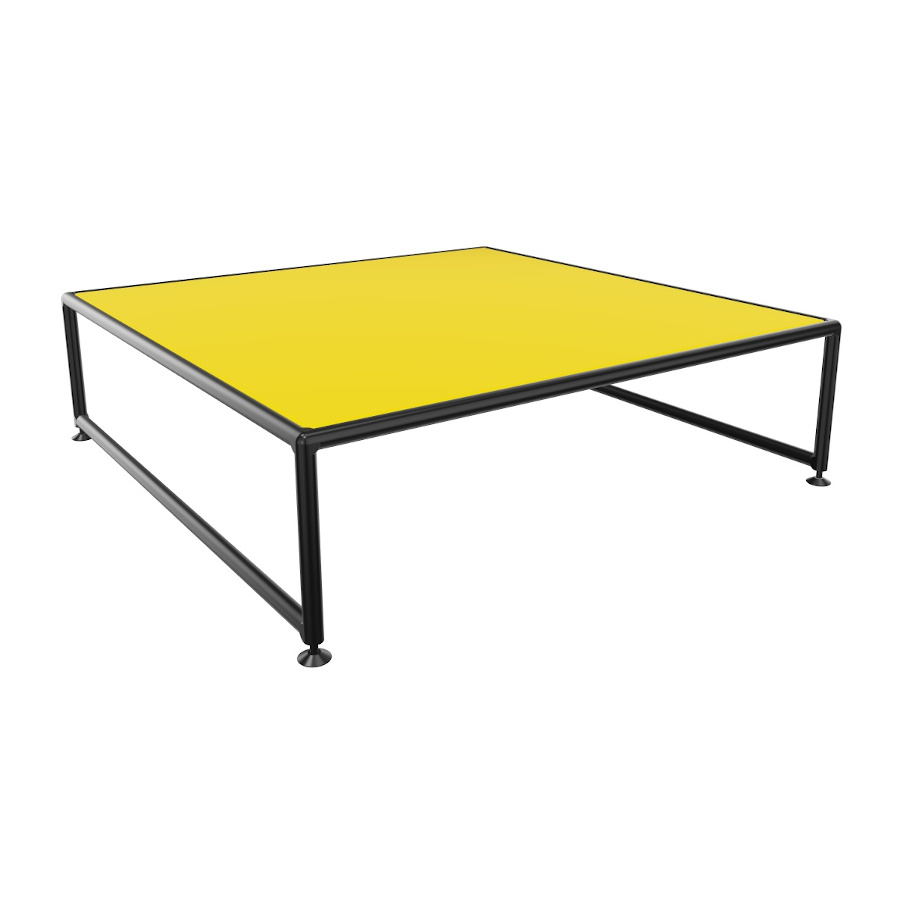 Bosse Bügel-Couchtisch Black Edition niedrig in Le Corbusier