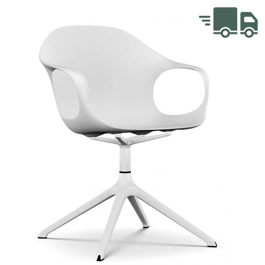 Kristalia Elephant mit Drehgestell weiß