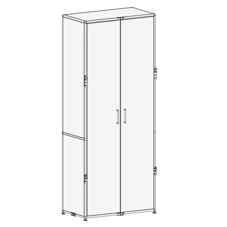 Bosse Schrank 5OH Größe 1