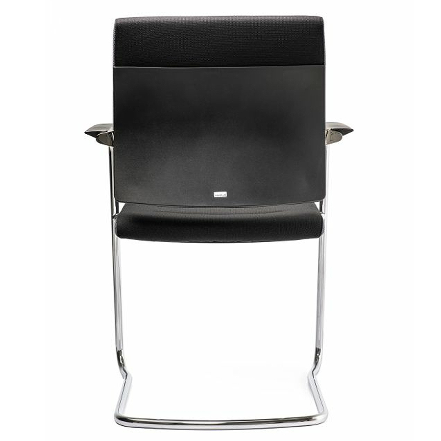 Interstuhl Besucherstuhl Famos F550 Stahlrohr-Freischwinger - Rückansicht