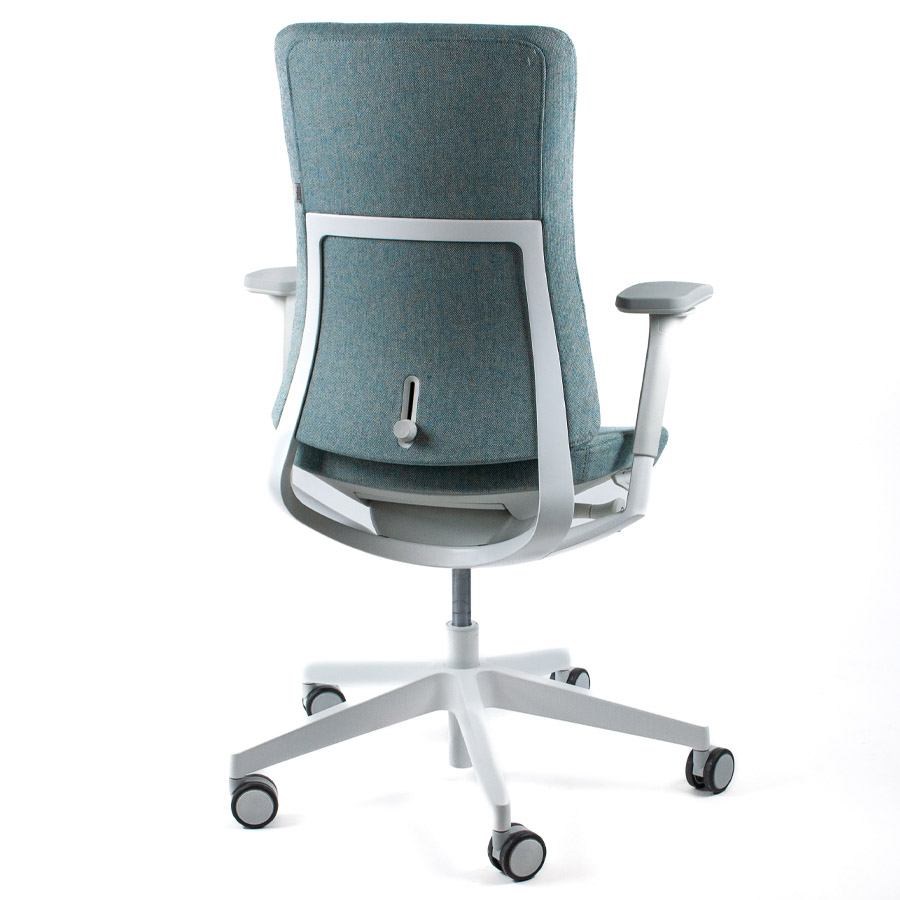 Profim Violle 130 SFL mit Polsterrücken - Gestell hellgrau/weiß - Bezug MLF25 - Rückseite