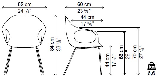 Kristalia-Elephant-Metallfusse-Bemassungen