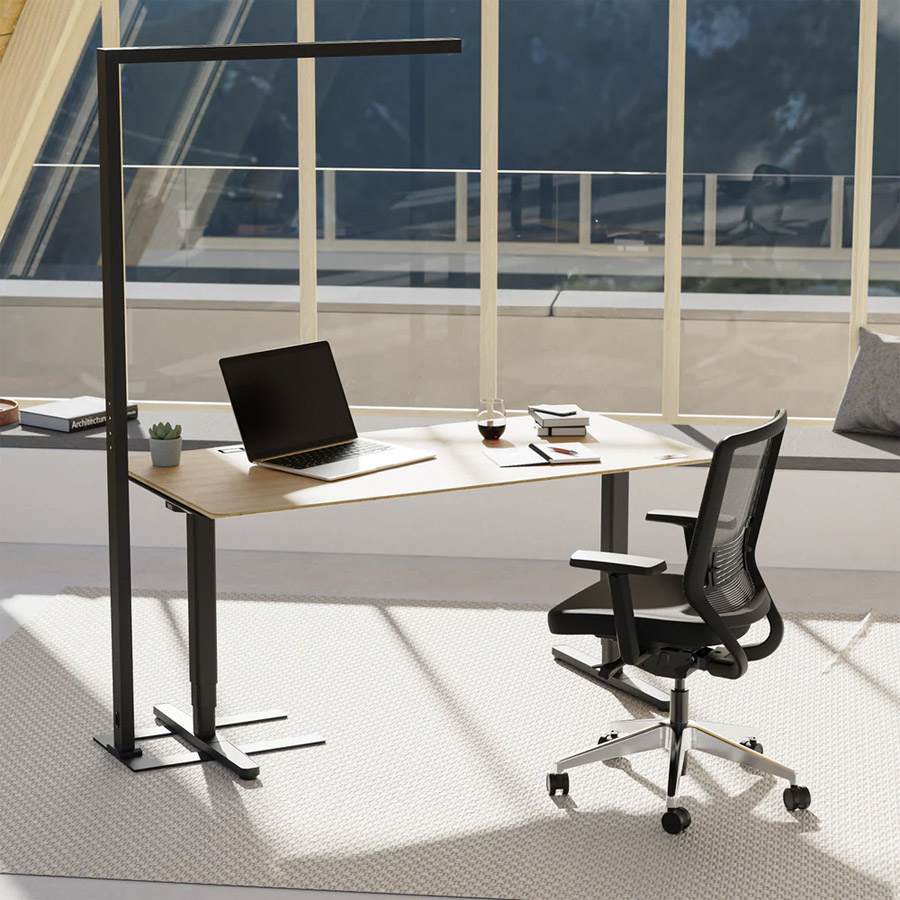 Yaasa Desk Pro Nature Schreibtisch Gestell schwarz