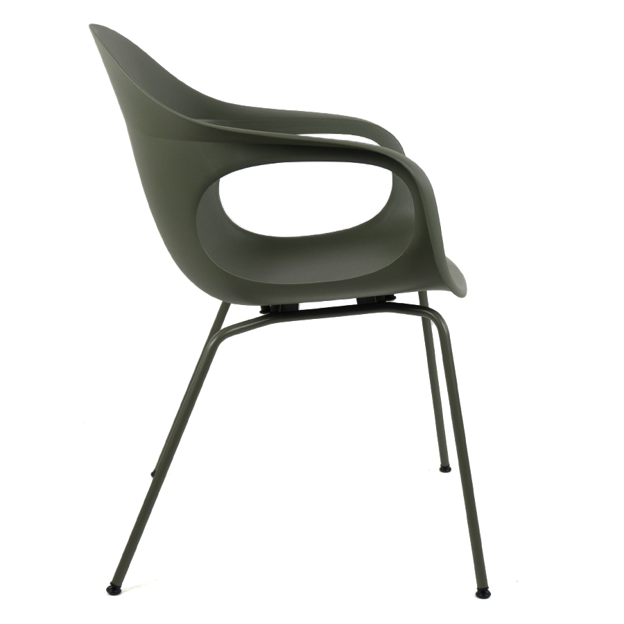 Kristalia ELEPHANTINO Stuhl mit Vierfußgestell Farbe agave - Seite