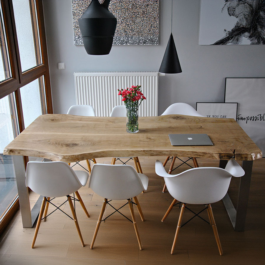 Trebord Tisch Avangard, Standard U Gestell, Tischplatte Eiche