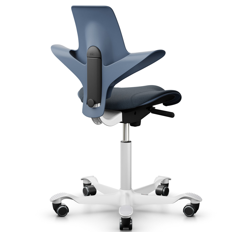 HAG Capisco Puls 8020 Blueberry mit Stoff Cura blau - Gestell weiß