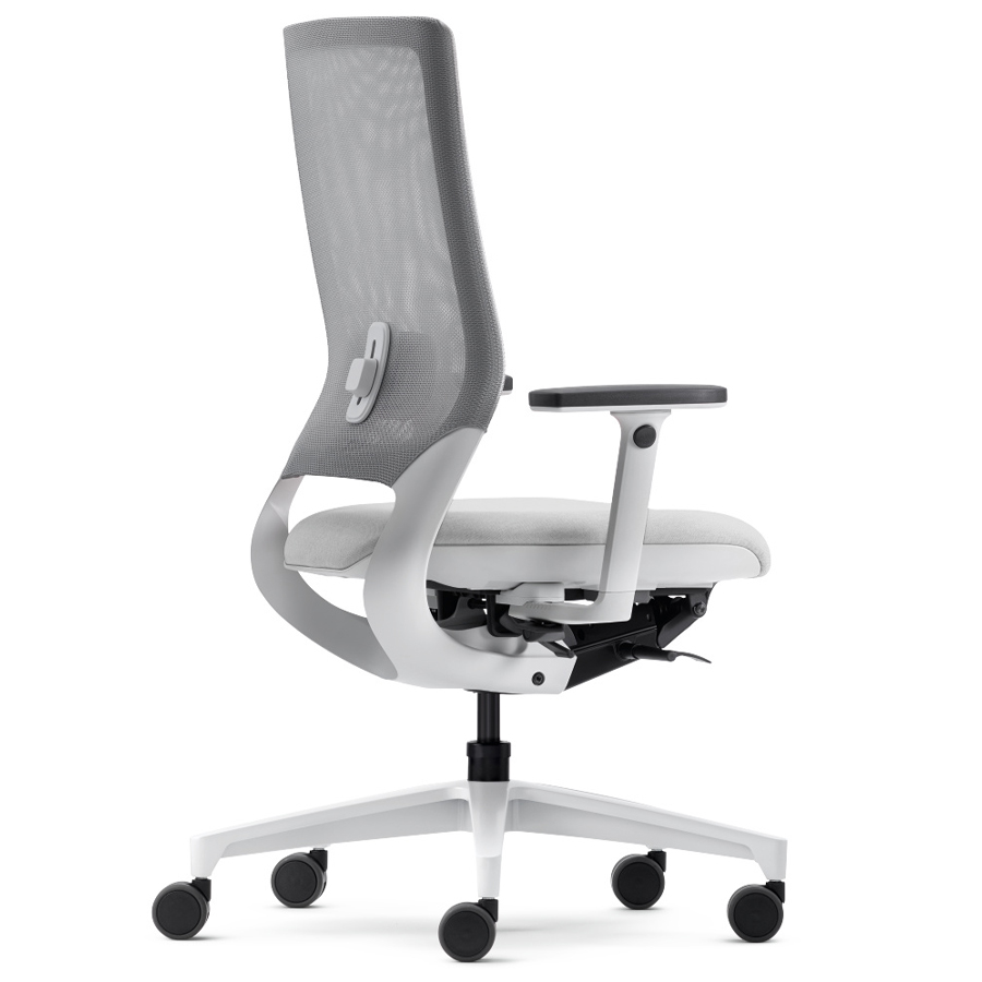 Klöber Mera 84 weiß mit Netzrücken - Rückansicht