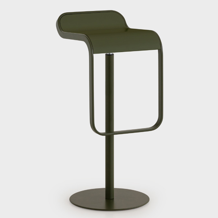 LEM Barhocker fixe Höhe 80 cm - Farbe oliva