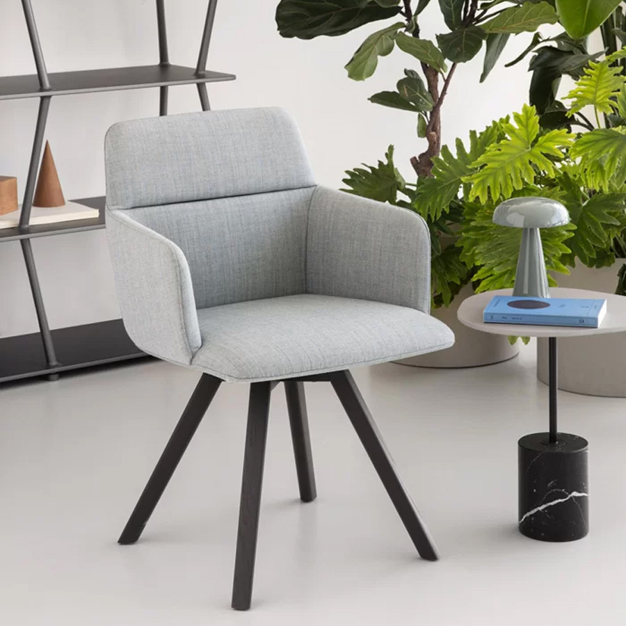 lapalma Foil S590 Gestell Esche schwarz gebeizt offenporig - Bezug Remix 0123 - Front