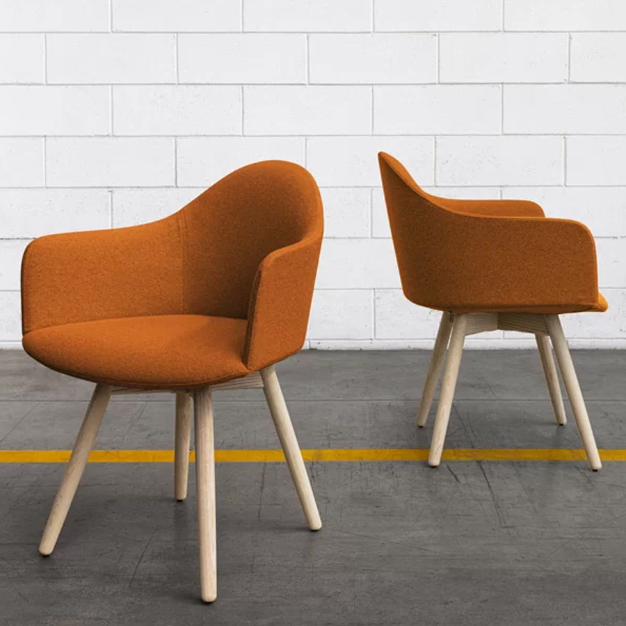 lapalma Edit S570 Gestell Esche natur - Bezug Jet 9404