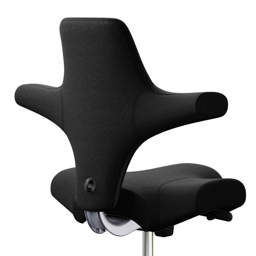 HAG CAPISCO 8106 Stoff Cura schwarz mit Sattelsitz - Nahaufnahme