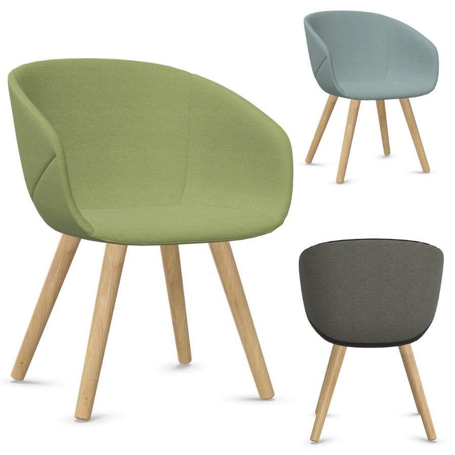 Bejot Oxco OX W 740 Sessel mit Holzbeinen