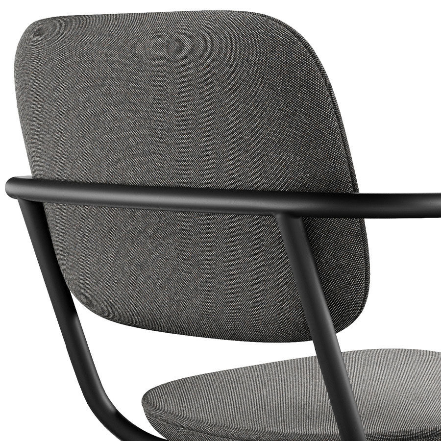 Profim Normo 500HS Konferenzstuhl Drehgestell schwarz, Stoff Remix 152 Nahaufnahme
