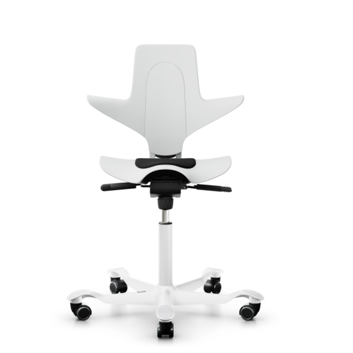 HAG Capisco Puls 8010 weiß mit Kissen schwarz