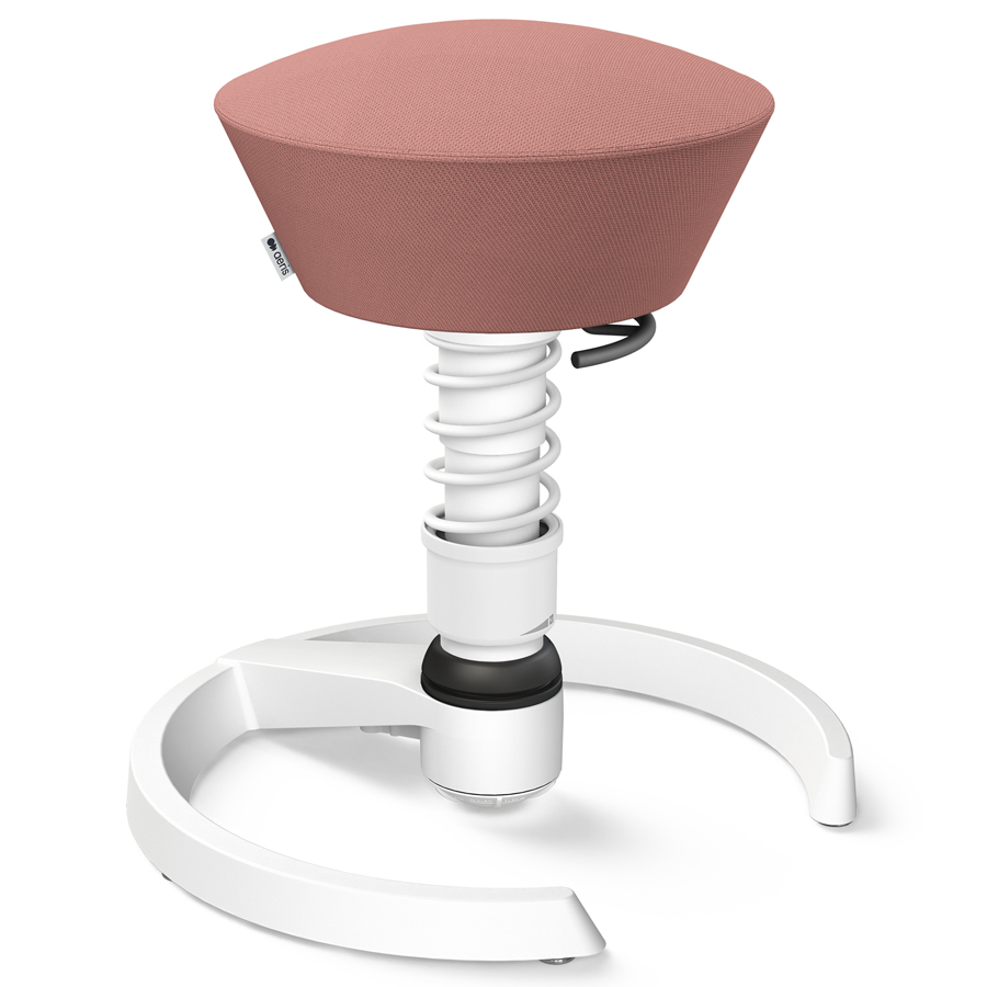 Aeris Swopper Select Wolle blassrosa - Gleiter - Gestell weiß - Low-Feder