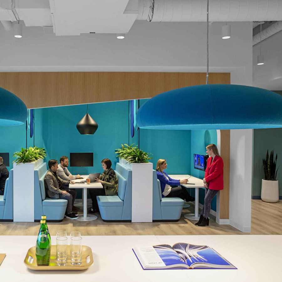 BuzziSpace Dome Pendelleuchte | Blau | Beispielbild