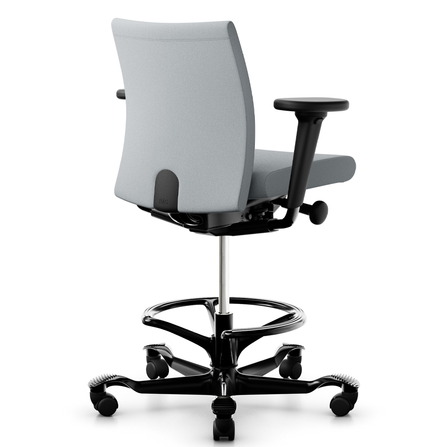 HAG Creed 6002 niedrige Rückenlehne - 265er Feder mit Fußring u. 3D-Armlehnen