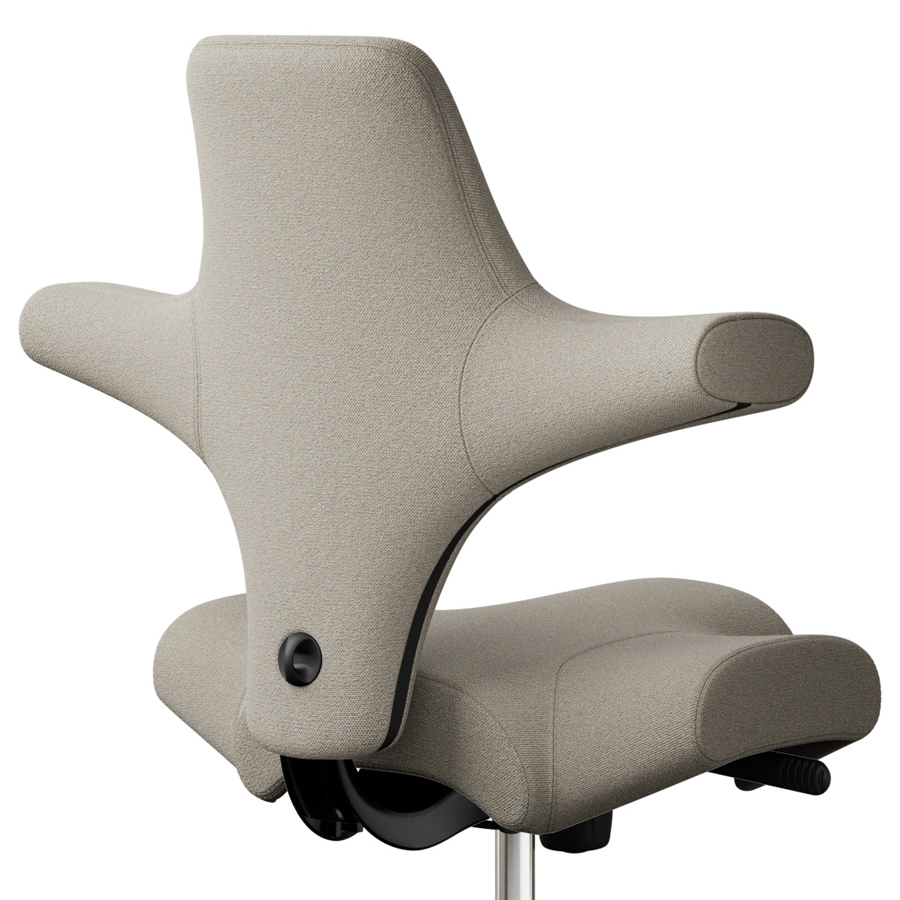 HAG Capisco 8106 | Bezug Capture 5103 hellbeige | Gestell schwarz