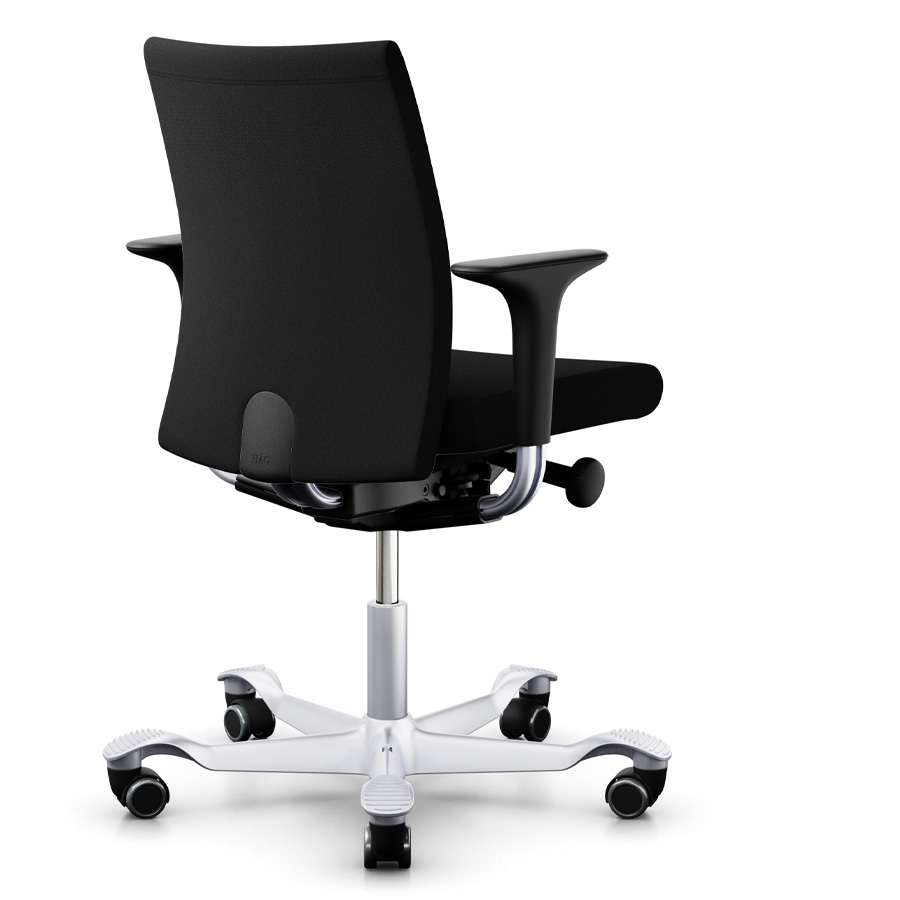 HAG Creed 6004 Bürostuhl mittelhohe Rückenlehne - Bezug Xtreme schwarz - RückansichtHAG Creed 6004 Bürostuhl mittelhohe Rückenlehne - Bezug Xtreme schwarz