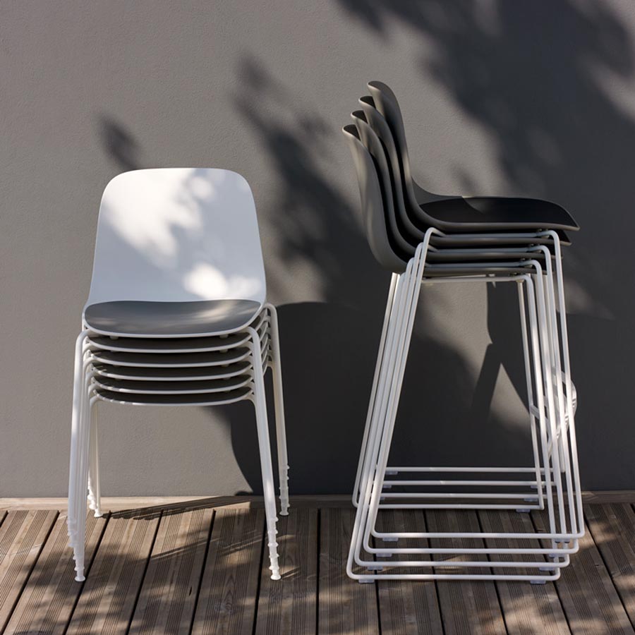 lapalma SEELA S311 Outdoor | Vierbeingestell | Beispielbild stapelbar