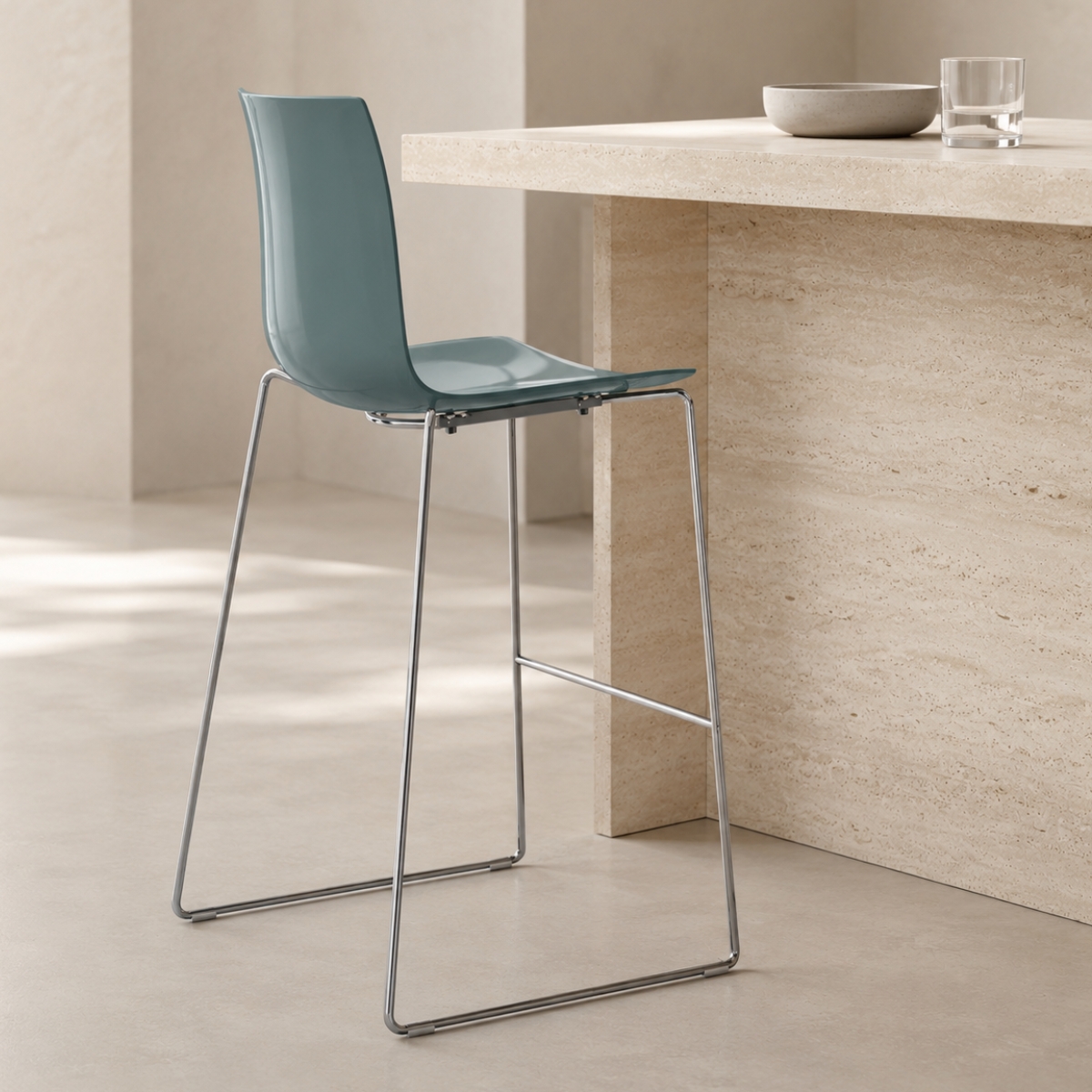 ARPER CATIFA 46 0471 | Barhocker 76 cm | einfarbig | Kufengestell
