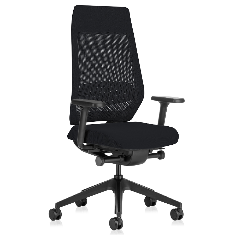 Interstuhl JOYCEis3 JC212 Bürostuhl mit Netzrücken hoch Farbe schwarz