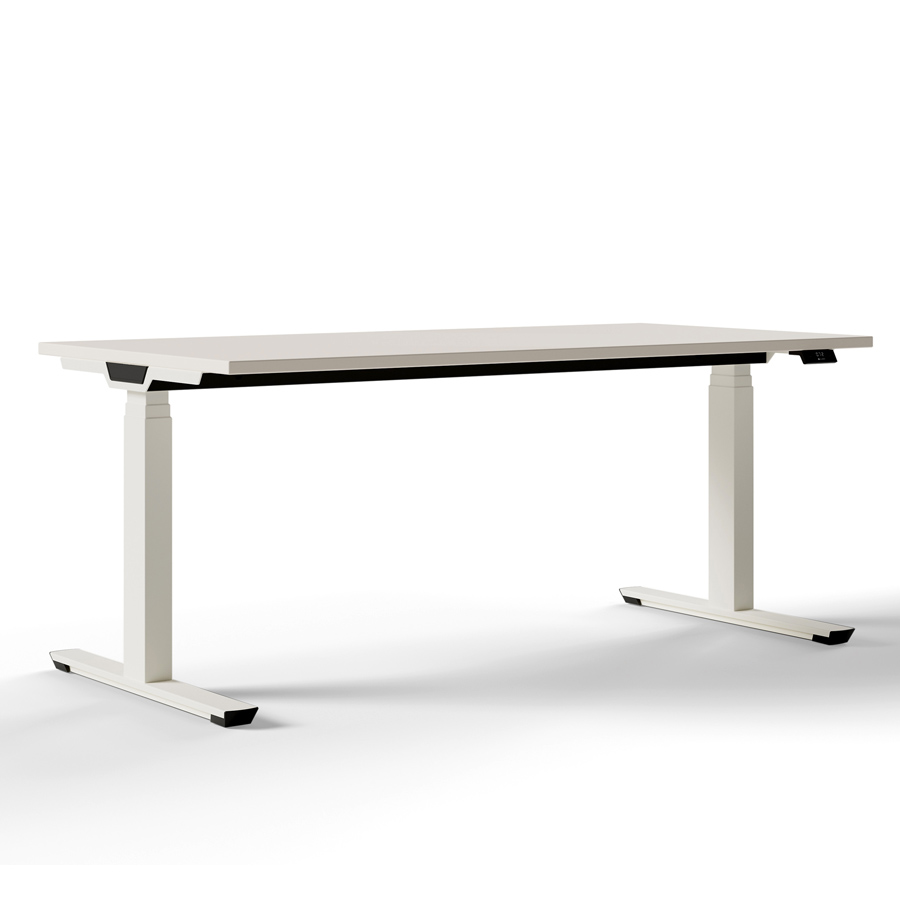 Palmberg Crew T Schreibtisch weiß elektrisch höhenverstellbar