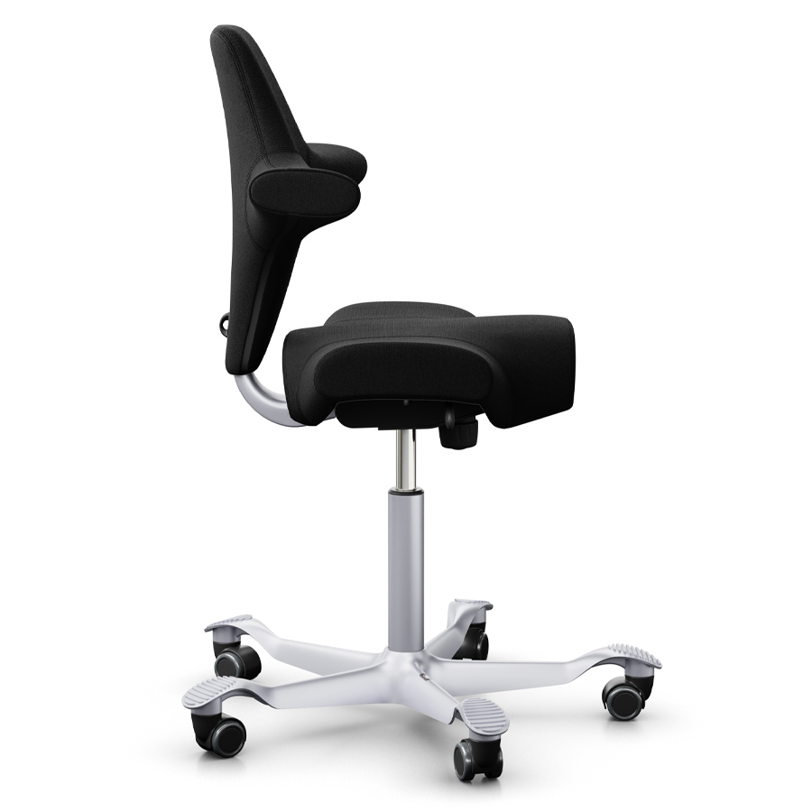 HAG CAPISCO 8106 Stoff Cura schwarz mit Sattelsitz - Seitenansicht