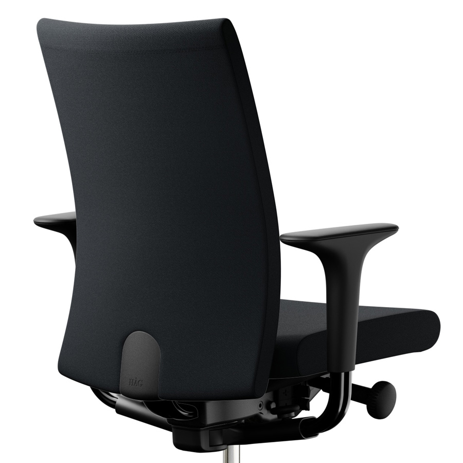 HAG Creed 6006 Bürostuhl schwarz mit hoher Rückenlehne - Bezugsstoff Select - Nahaufnahme