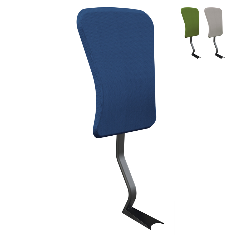 Aeris Swopper Rückenlehne Select Wolle blau - Lehnenstab schwarz