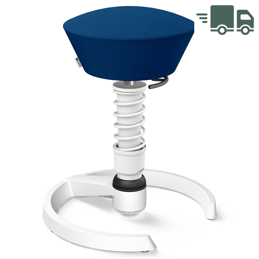 Aeris Swopper Select Wolle blau - Gleiter - Gestell weiß - High-Feder