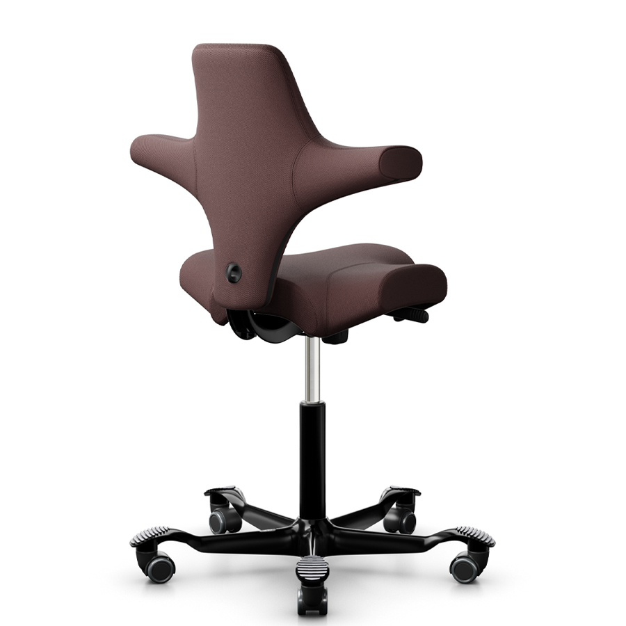 HAG Capisco 8106 Stoff Select 61186 chestnut - Gestell schwarz - Rückseite