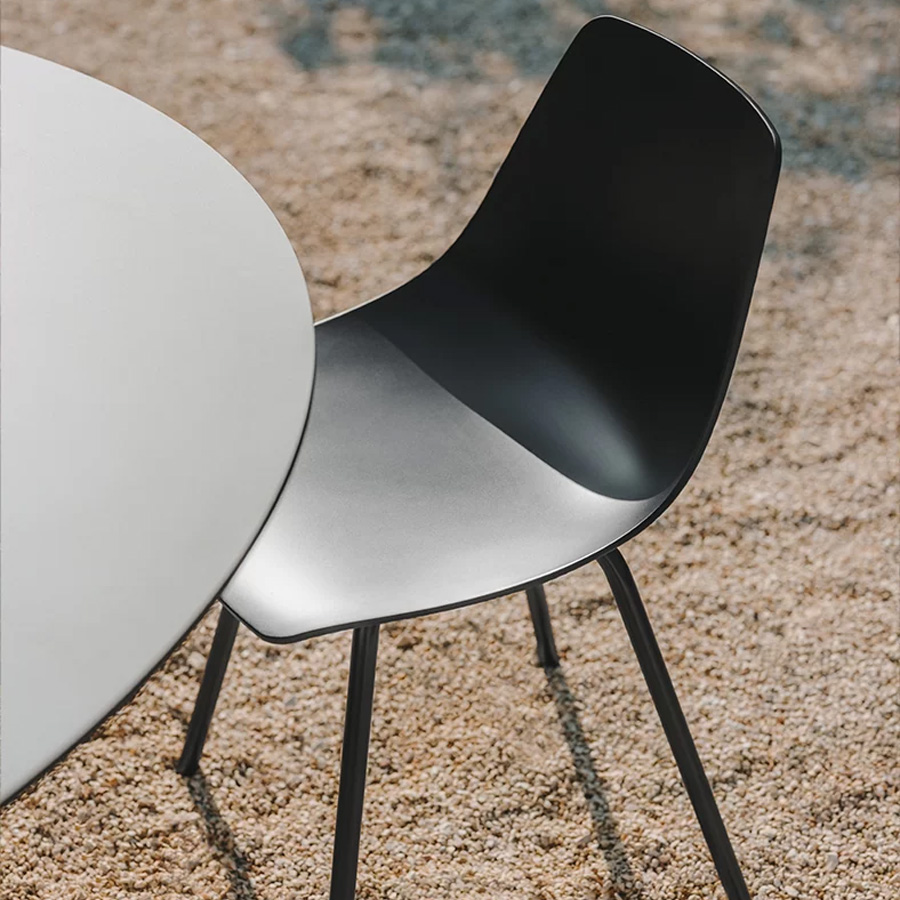 lapalma MIUNN OUTDOOR Stuhl Vierfuß schwarz