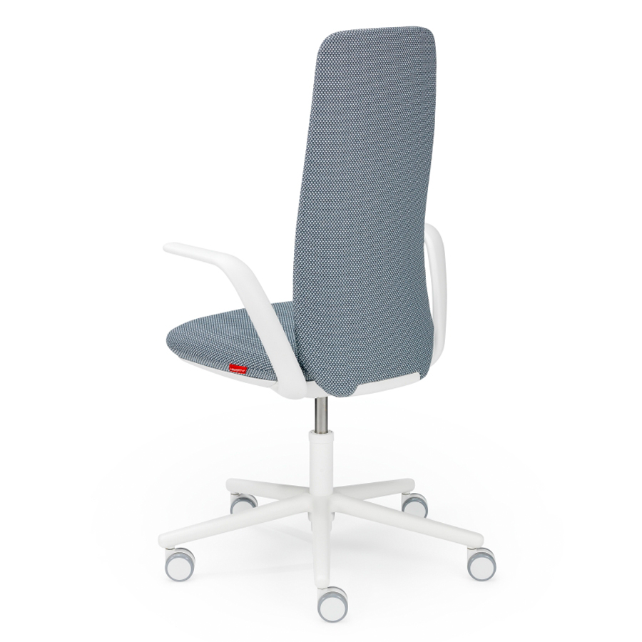 HAWORTH Nia Bürostuhl - Stoff Diagonale Chevron - Rückansicht