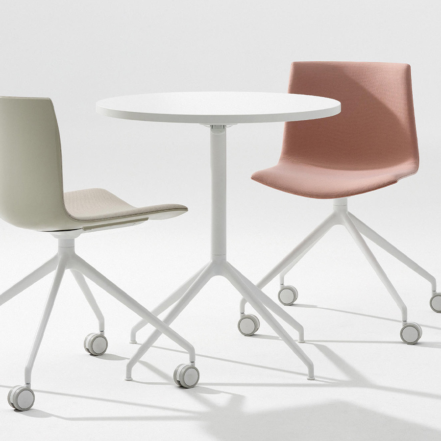 Arper Yop Tisch rund weiß