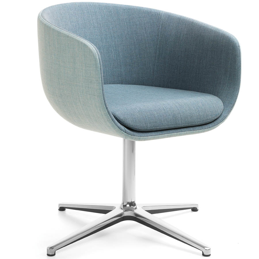 Profim Nu 20F - Bezug Remix 0816 und 0823 - Gestell Fußkreuz Aluminium poliert